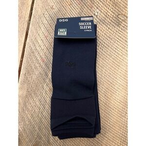 DSG Soccer Sleeve Kids S/M Navy NEW 2 Pack Compression DSGSCRSLV01